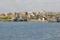 Lerwick town center, seaside Royalty Free Stock Photo