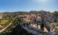 Les Baux de Provence village on the rock formation and its castle. France, Europe Royalty Free Stock Photo