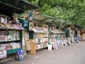 Les bouquinistes along the banks of the Seine