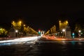 Les Champs-Ãâ°lysÃÂ©es at night Royalty Free Stock Photo