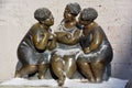 Les Chuchoteuses is a bronze sculpture Royalty Free Stock Photo