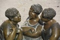 Les Chuchoteuses is a bronze sculpture