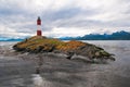 Les Eclaireurs lighthouse, Beagle channel, Ushuaia Royalty Free Stock Photo