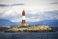 Les Eclaireurs lighthouse, Beagle channel Royalty Free Stock Photo