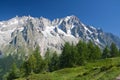 Les Grandes Jorasses - Mont Blanc Royalty Free Stock Photo