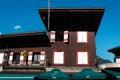 Building architecture in Les Houches, Chamonix, Mont Blanc, France Royalty Free Stock Photo