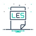Mix icon for Les, document and extension