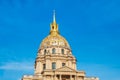 Les Invalides is a complex of museums and monuments in Paris, military history of France. Most notably, the tomb of Napoleon Royalty Free Stock Photo