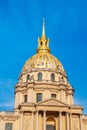 Les Invalides is a complex of museums and monuments in Paris, military history of France. Most notably, the tomb of Napoleon Royalty Free Stock Photo