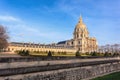 Les Invalides is a complex of museums and monuments in Paris, military history of France. Most notably, the tomb of Napoleon Royalty Free Stock Photo