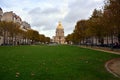 Les Invalides hospital and chapel dome.