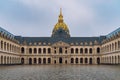 Les Invalides hospital inside courtyard. Les Invalides is the burial site for Napoleon Bonaparte.