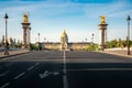 Les Invalides National Residence of the Invalids - complex of museums and monuments and Pont Alexandre III bridge in Paris,