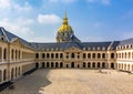 Les Invalides (National Residence of the Invalids) courtyard in Paris, France