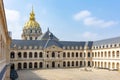 Les Invalides National Residence of the Invalids courtyard, Paris, France Royalty Free Stock Photo