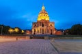 Les Invalides The National Residence of the Invalids at night. Paris, France