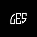 LES letter logo design on black background. LES creative initials letter logo concept. LES letter design.LES letter logo design on Royalty Free Stock Photo