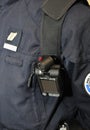 Les Mureaux, - april 8 2016 : close up of policeman uniform