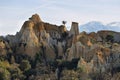 Les orgues d`ille sur tet, Languedoc-Roussillon, France. Royalty Free Stock Photo