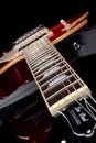 Les Paul electric guitar down neck Royalty Free Stock Photo