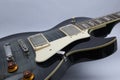 Les Paul style black guitar