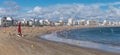 Les Sables d`Olonne beach Royalty Free Stock Photo