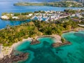 Aerial view of La Pointe du Bout and the Marina