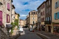 Les Vans, France - Sep 24, 2020: View of the village Les Vans in Ardeche, France