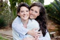 A lesbian couple holding each other Royalty Free Stock Photo