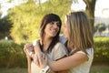 Lesbian couple hugging Royalty Free Stock Photo