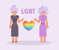 Lesbian couple LGBTQ Royalty Free Stock Photo