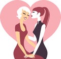 Lesbian couple in love Royalty Free Stock Photo