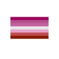 Lesbian flag flat icon, vector illustration