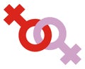 Lesbian Icon Royalty Free Stock Photo