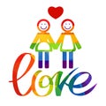 Lesbian love symbol Royalty Free Stock Photo