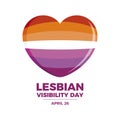 Lesbian Visibility Day vector