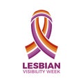 Lesbian Visibility Week vector illustration