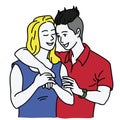 Lesbians couple lovers vector character