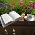 Book and coffee