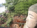 Leshan Giant Buddha, Chengdu, China Royalty Free Stock Photo