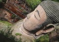Leshan Giant Buddha, Chengdu, China Royalty Free Stock Photo