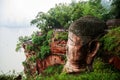 Leshan Giant Buddha Head, China Royalty Free Stock Photo