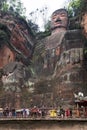 Leshan Giant Buddha in Leshan, Sichuan province in China Royalty Free Stock Photo