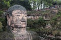 Leshan Giant Buddha in Sichuan province in China Royalty Free Stock Photo