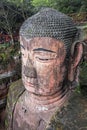 Leshan Giant Buddha in Sichuan province in China Royalty Free Stock Photo