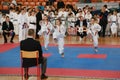 Leskovac, Serbia Srbija November 25 INTERNATIONAL KARATE IPPON OPEN 2018 : Karate girls sports competitions in sport hall