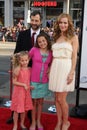 Leslie Mann,Judd Apatow,Maude Apatow,Iris Apatow Royalty Free Stock Photo
