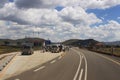 Lesotho border control in the Sani Pass, as seen from the South African side