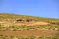 Lesotho hut, Africa. Royalty Free Stock Photo