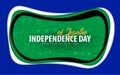 Lesotho. Independence day greeting card. Paper cut style.